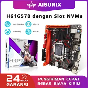 AISURIX Motherboard H61 LGA 1155 DDR3 H61 Mainboard Support Nvme