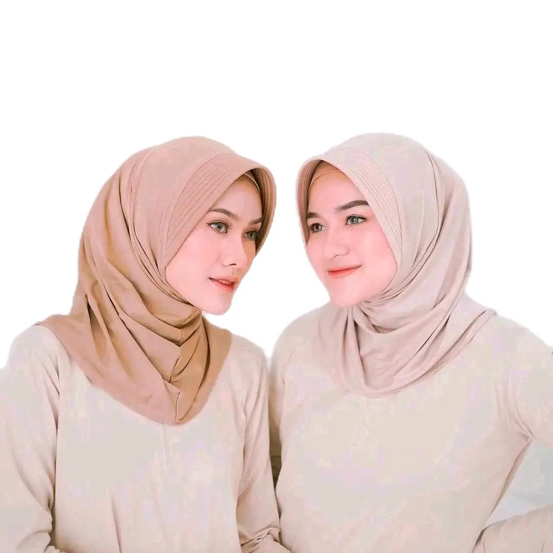Jilbab Instan Bergo Sporty Mini Pet Antem Jersey Premium Nyaman dan Praktis Muslim Lembut Kerudung Panjang Khimar Syari Pad