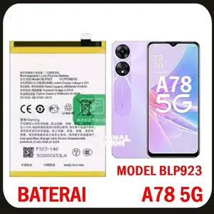Baterai Batre Opo A78 5G Battery Batrai Batrey BLP923 BLP 923 5000 Mah