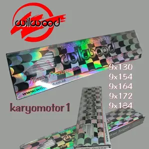 ruji ring 17 / jari-jari standar motor / ruji cp 9x184, 9x172, 9x164, 9x159, 9x157, 9x154, 9x130 krom spokes & nipples