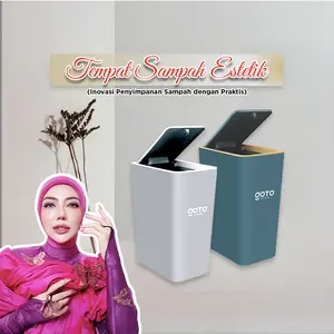 EXCLUSIVE Goto Living x Bella Shofie Hygin Tempat Tong Sampah Dapur Kamar Mandi Tutup Mini Aesthetic #CR