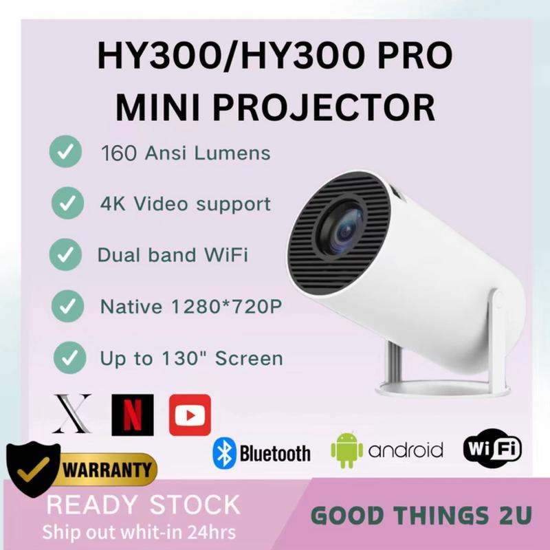 HY300 PRO Projector 4K Android 11.0 LCD 4K Projector 1080P Double ...
