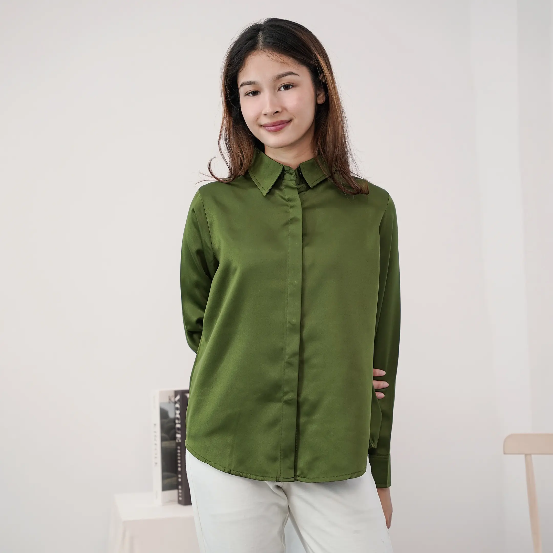 Michael's Collection - Blouse Naira Baju Atasan Wanita Satin Velvet