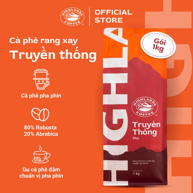 CODCà phê bột Truyền Thống Highlands Coffee 1Kg
