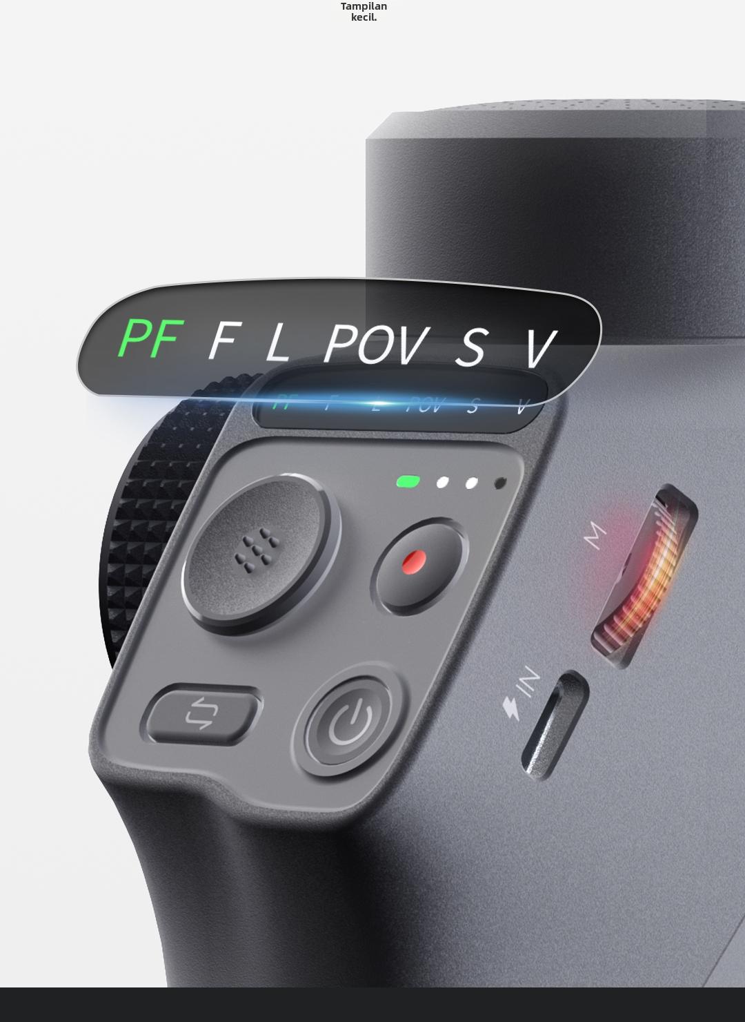 FUNSNAP Capture5 Gimbal Stabilizer HP 3 sumbu, AI Tracking Otomatis untuk Vlog & Live Streaming