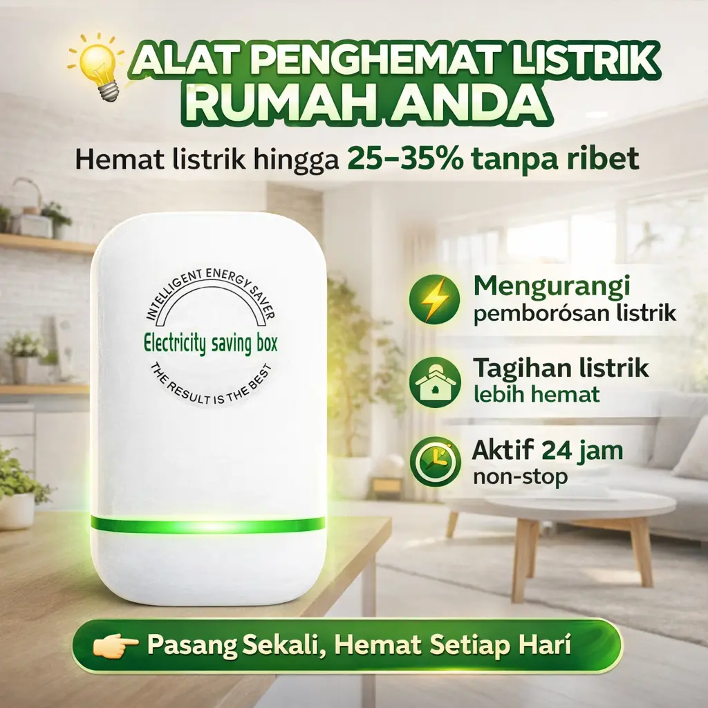 Alat Penghemat Listrik Rumah – Electricity Saving Box Hemat Hingga 35% Tanpa Ribet!