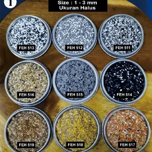 Epoxy Flakes 1000 gr Halus untuk lantai, meja dll, ada 42 motif warna