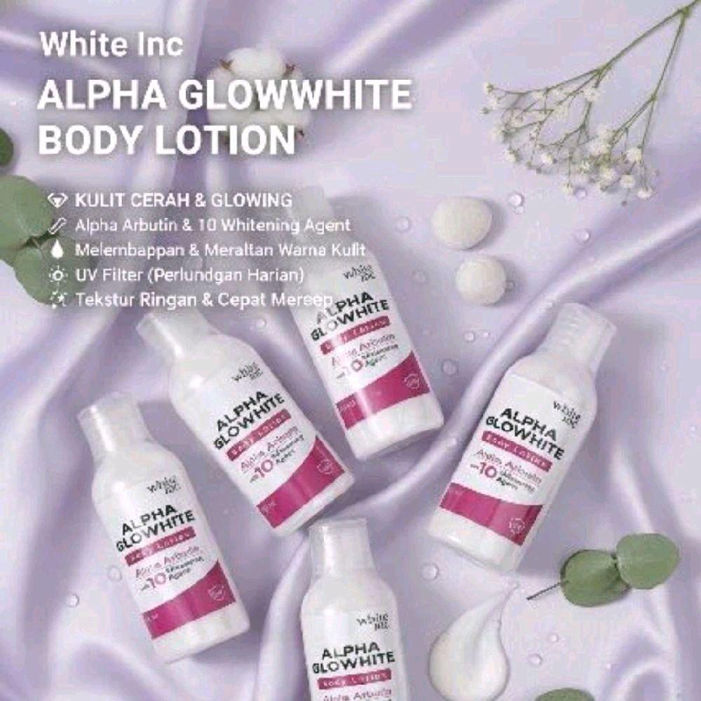 [60ml] Alpha Glowhite Body Lotion Whitening & Moisturizing| Body Cream Body Lotion Menghidrasi Kulit