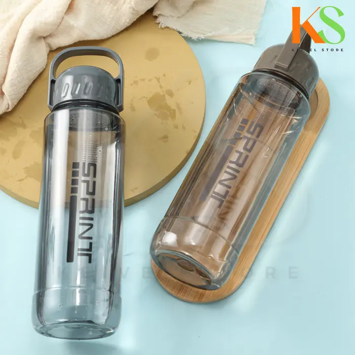 Botol Minum Jogging Transparan Sport Design Water Bottle 1 Liter