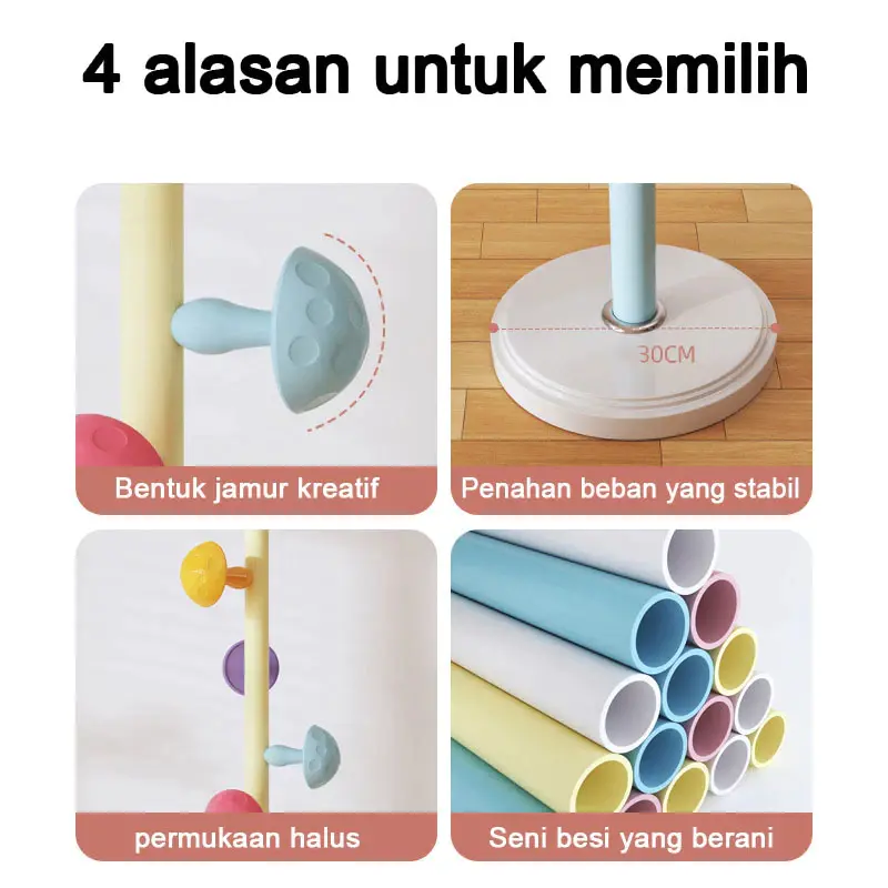 Rak Pakaian Jenis Lantai Kamar Tidur Menggantung Rak Mantel Rak Mantel Kamar Tidur Rak Pakaian Vertikal 8