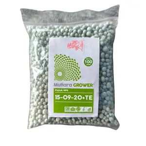 Pupuk NPK Mutiara Grower 15-09-20+TE Repack 100gr