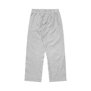 WUSH CLUB CELANA PANJANG SANTAI TIDUR PRIA WANITA UNISEX MOTIF GARIS GARIS SALUR HITAM