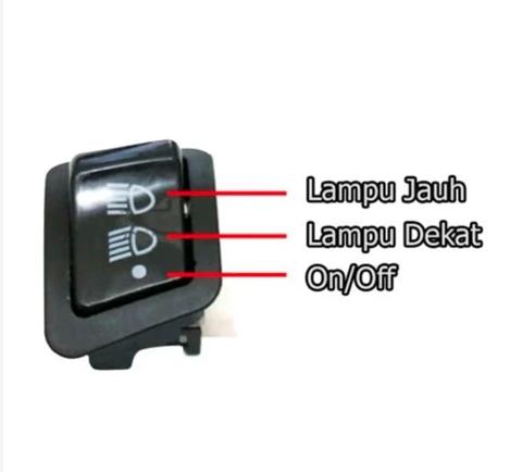 Product Introduction of Tombol Saklar Dimmer Lampu Motor Kotak 3 Mode On Off Dim Jauh 10