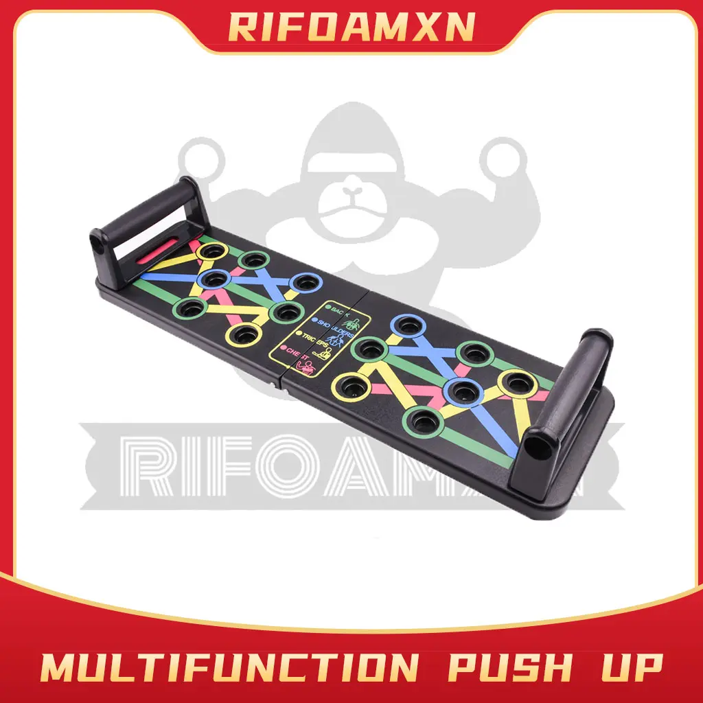 【RIFOAM 】Foldable 17in1 Power Press Push Up Board Muscle Area Fitness Chest Shoulder Muscle Building Workout push  board