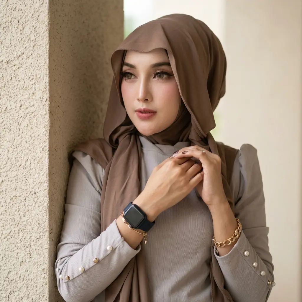 DIIA HIJAB Pashmina Syahira Daily Pashmina Instan Matt Jersy Premium Wanita Muslim