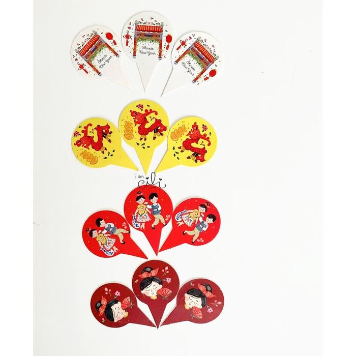 Gambar (CT-IMLEK003) cake topper penghias kue cupcake lucu tema imlek CHANG dari i am CiLi Kota Tangerang Tokopedia