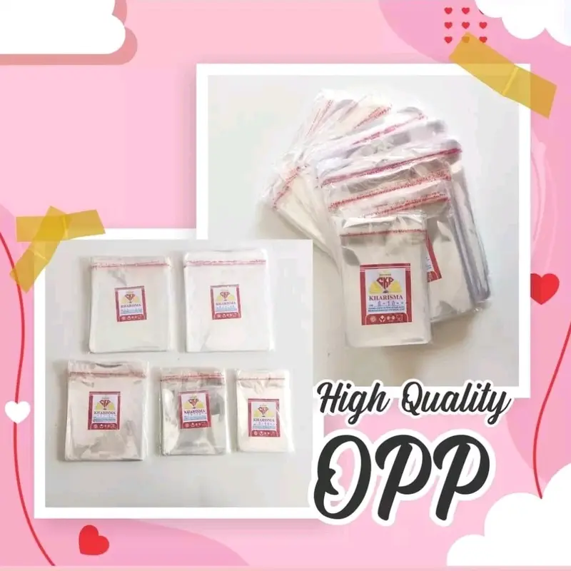 PLASTIK OPP MURAH UK 7 x 15 TEBAL 17 MIC ISI 100 PCS - PLASTIK OPP LEM 6