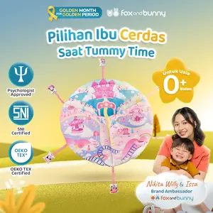 Foxandbunny - Baby Sensory Mat Dreamy Ocean Series Tema Candyland Usia 0+ Bulan | Matras Sensori Bayi Bulan Edukasi Anak Tummy Time Newborn Alas Playmat