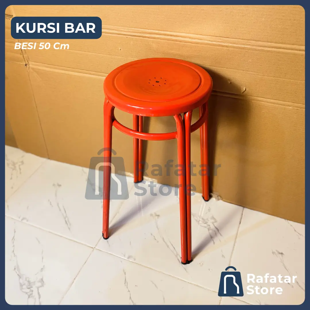 KURSI BAR | KURSI BESI 50CM | KURSI CAFÉ