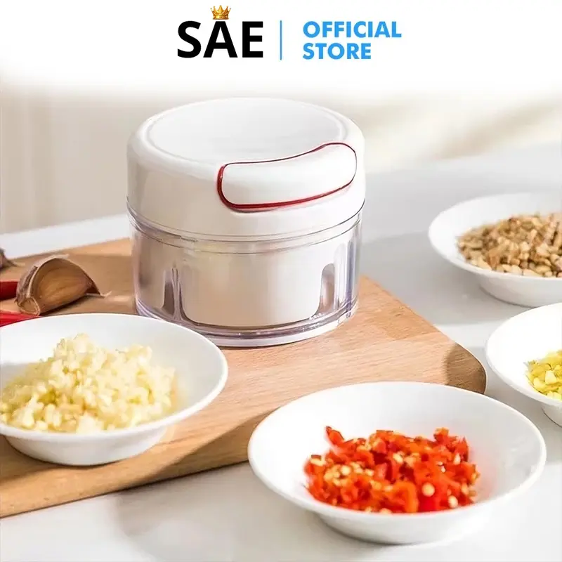 SAEID - BLENDER TANGAN MINI SPEEDY CHOPPER TARIK PENGHANCUR GILINGAN BUMBU CHOPPER SERBAGUNA 8