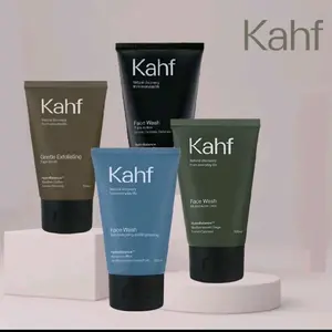 Kahf Men Face Wash 100ml Oil & Acne Control Skin Energizing & Brightening Gentle Exfoliating Coffee Face Scrub - Laki