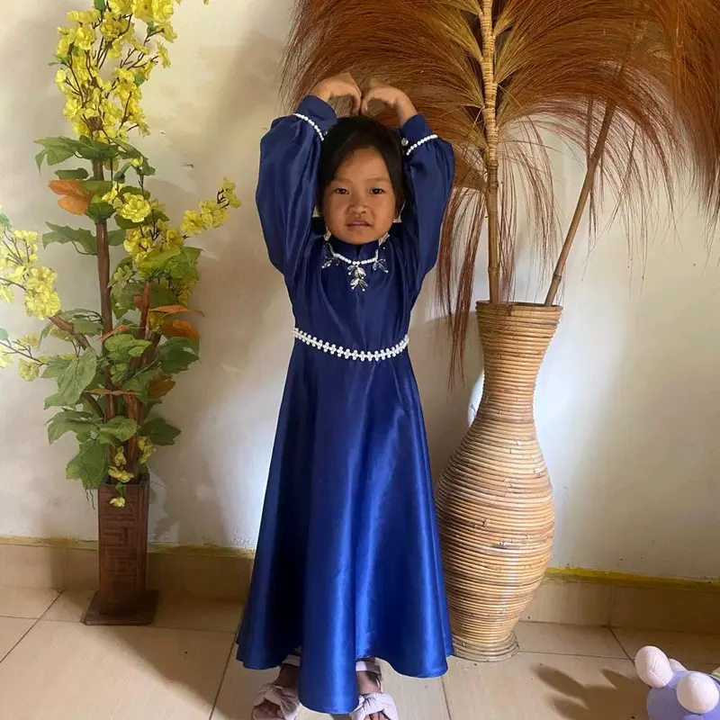 bella dress anak anak gamis anak klok mayung,baju couple,baju lebaran,baju kondangan anak perempuan Muslim Syari Pesta Wanita Ibu Remaja Mewah Cantik Nyaman Panjang Gaun Cewek 8