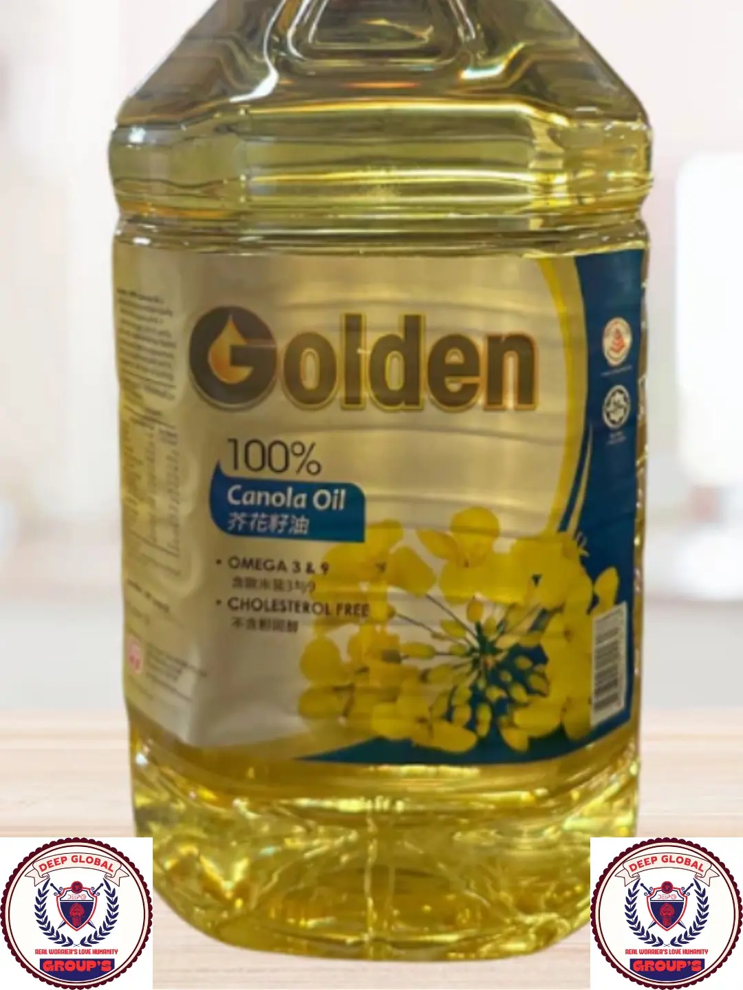 Golden Canola Oil 5LT Omega 3 & 9 Cholesterol Free