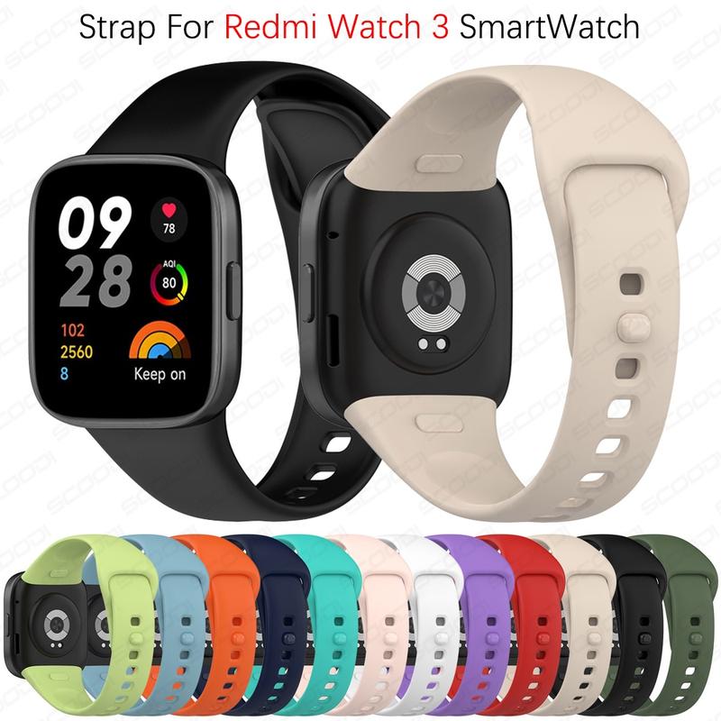  Dây Đeo Đồng Hồ Silicon Thời Trang Cho Redmi Watch 3 Dây Đeo Đồng Hồ Thông Minh Dây Đeo Cổ Tay Cho Mi Watch Lite 3 Phụ Kiện 