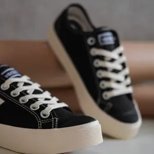 Sepatu Sneakers New Ventela Victory Low Black Natural Premium High Quality Sepatu Sneakers Ventela New Logo Terbaru ~ Casual Shoes