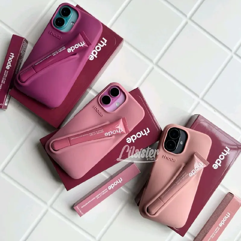 ◤FREE LIPGLOSS & BOX◢ SILICONE SOFT PHONE CASE LIP HOLDER (11 12 13 14 15 16 PRO PLUS PROMAX) 2