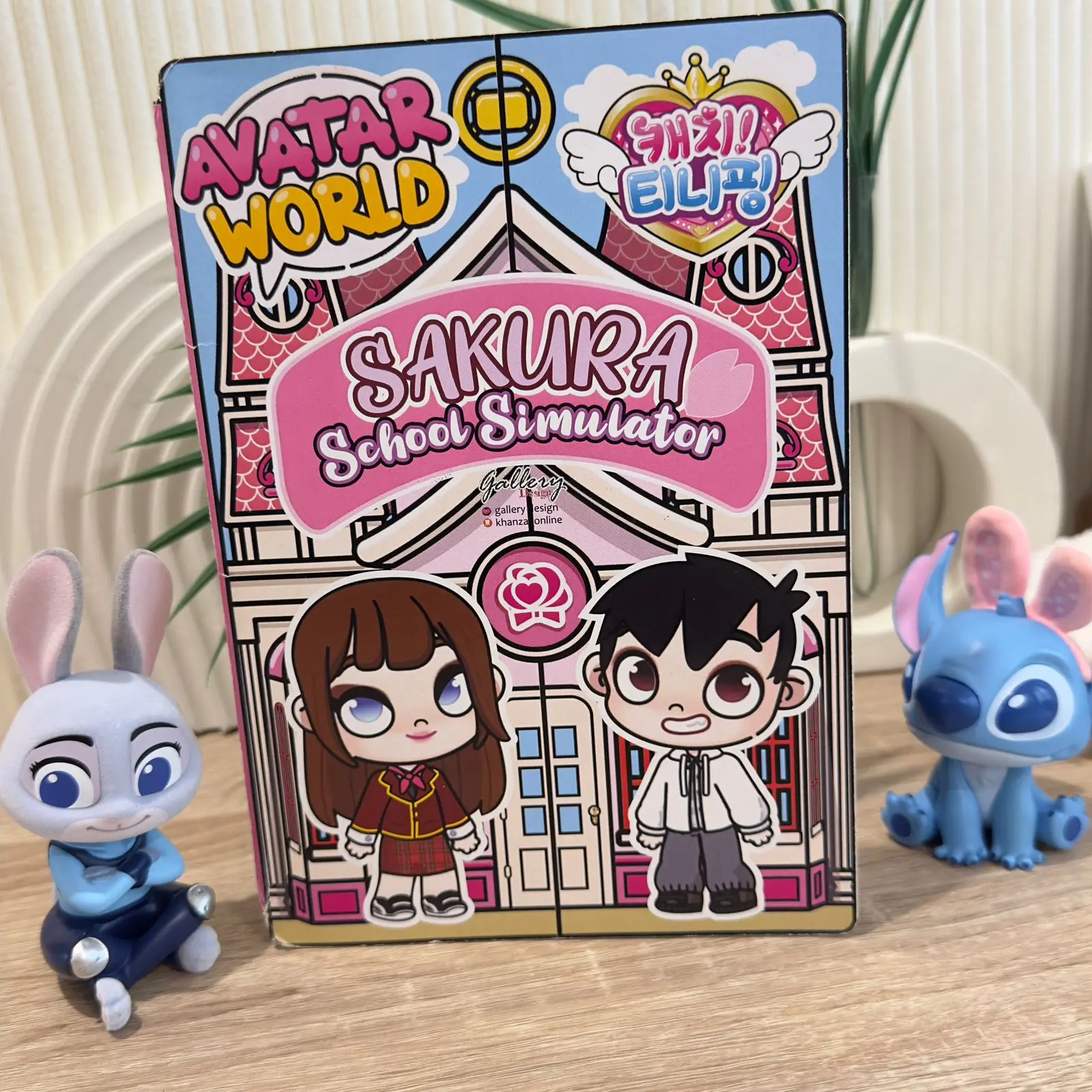 SAKURA SCHOOL SIMULATOR Paperdoll Bongkar Pasang Besar 21x16 Cm
