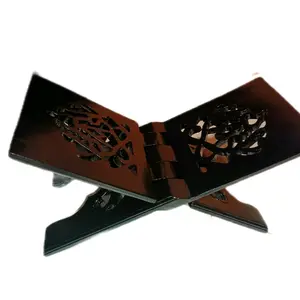 Rekal Alquran kayu jati Warna hitam