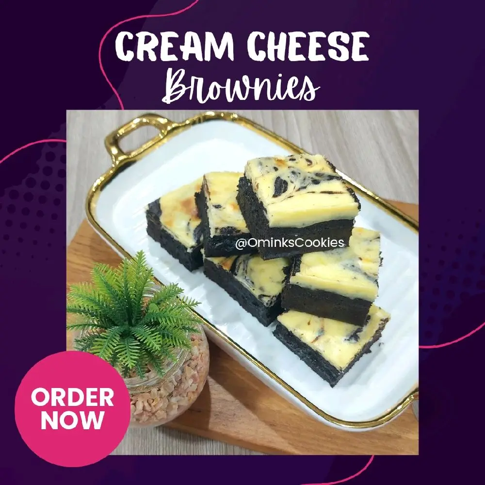 Cream Cheese brownies 20 x 10cm