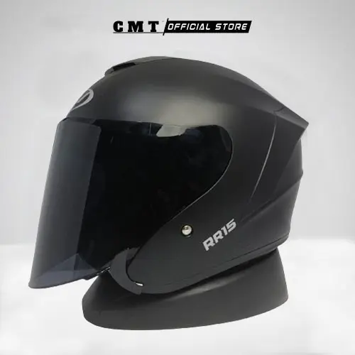 Helm Half Face Mla Kyroz II Solid Grey Dof Kaca Hitam/Helm Half Face Pria Wanita Dewasa SNI Motorcycle 8