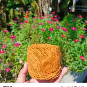 Tali Katun Macrame / Key Chain Macrame 3 MM Premium Halus Lembut Tidak Berserabut - 100 Gram