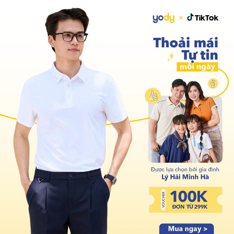 YODY Áo POLO CAFE.DA Lá Cổ Công Nghệ Không Đường May Mát Mịn Seamless MAPO25S033
