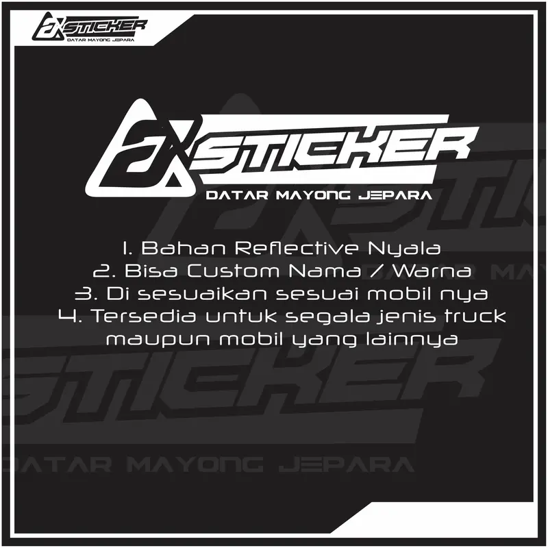 Sticker kaca depan mobil model terbaru 2025 elegant Car Truck sticker  jdm 3