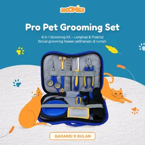 Zooomies Pro Pet Grooming Set 8in1 - Alat Groominh Anabul Multifungsi