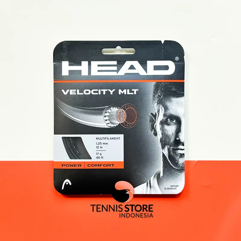 Senar Tenis HEAD VELOCITY MLT 17 / 1.25 Tennis String Original 1