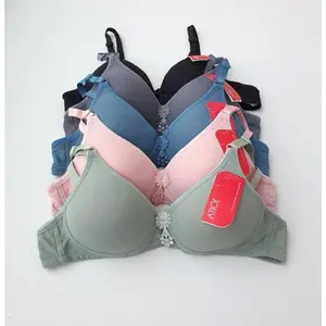 3 PCS Bra Wanita Tanpa Kawat Model Polos Remaja Dewasa - Lembut & Nyaman Bh Busa Jolly Tipis Kancing 2