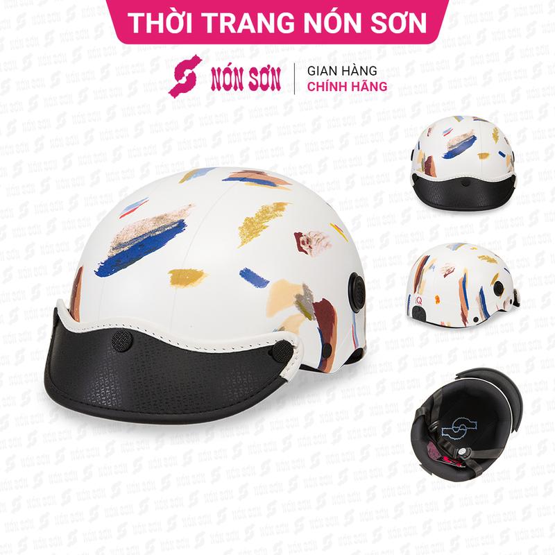 ƯU ĐÃI - Mũ bảo hiểm lỗ thông gió hoa văn chính hãng NÓN SƠN SMP-TR102