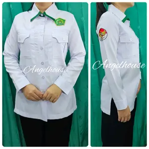 [PREMIUM] SERAGAM DINAS PDH PUTIH KEMENAG / KEMENTRIAN AGAMA TERBARU PREMIUM (KATUN WOOL)