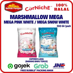 Corniche Marshmallow Mega 300 Gr / Pink White / Snow White / Marshmallows / Marshmellow