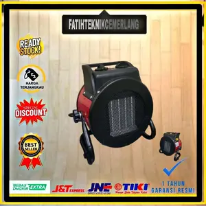 Electric Fan Portable Air Heater Pemanas Ruangan 3Kw 220V