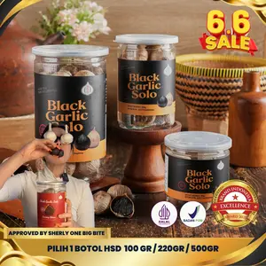 Black Garlic HSD, Bawang Hitam Premium - Rempah - Spices - New Packaging