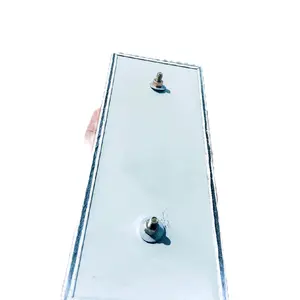 Dudukan Plat Baud Tanam Alumunium Warna Putih untuk Kendaraan Bermotor Pelindung Plat Berkualitas Tinggi