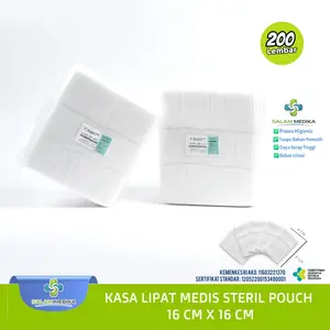 Salam Medika Kasa Lipat Medis 16x16 Isi 200 Lembar Praktis untuk Rumah Sakit Klinik dan Praktek Medis Higienis Tanpa Pemutih