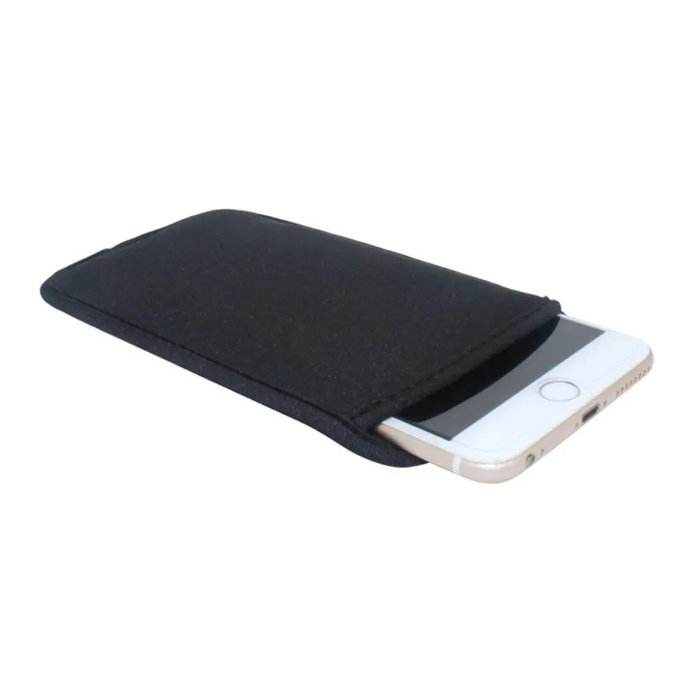 Black Neoprene Neoprene Phone Bag Pouch Case Phone Protective Pouch Cover Protective Phone Bag Pouch Universal
