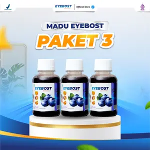 [Paket 3 Botol Eyebost] Multivitamin mata madu Kesehatan Mata lelah/pegal/kering/min/buram dll suplemen  kesehatan