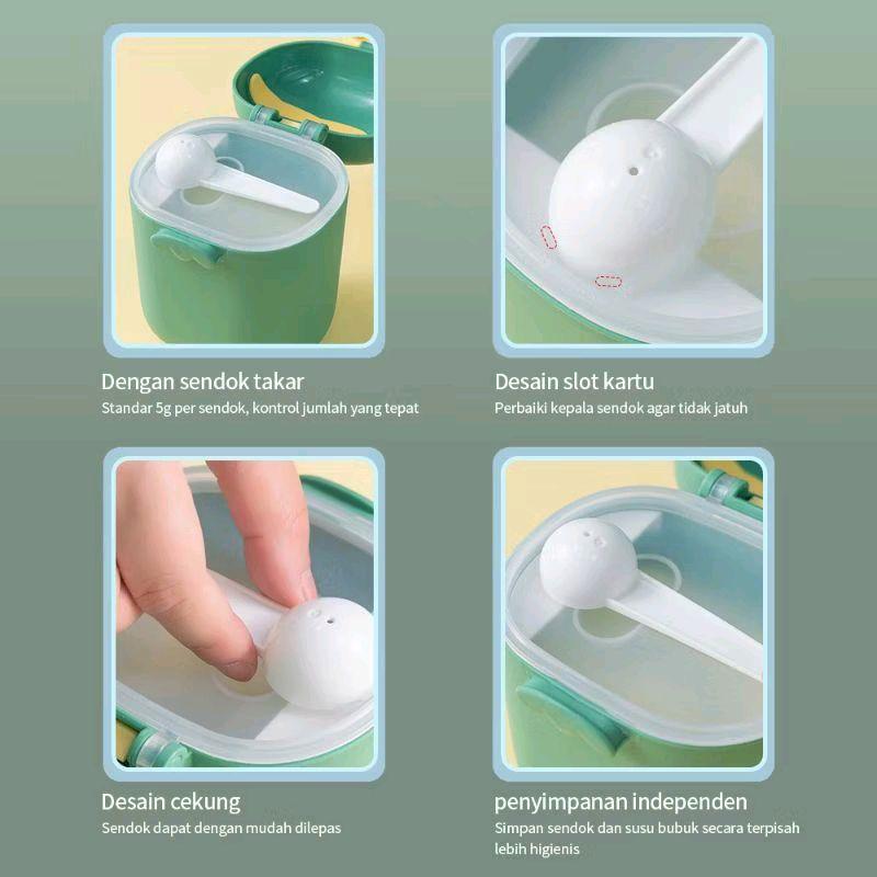 Kotak Susu Dino 700ml, Penyimpanan Susu Bubuk Karakter 1